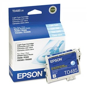 Original Epson T048520-S T0485 Ink Cartridge - Inkjet - Light Cyan - 1