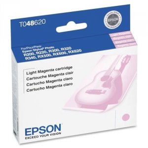 Original Epson T048620-S T0486 Ink Cartridge - Inkjet - Light Magenta 