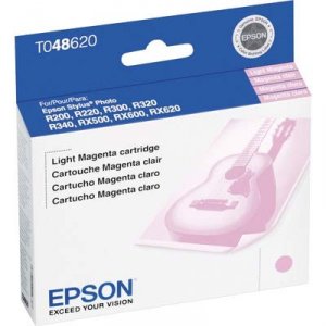 Original Epson T048620-S T0486 Ink Cartridge - Inkjet - Light Magenta 