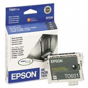 Original Epson T060120 Durabrite Ink Cartridge - Inkjet - Black - 1 Ea