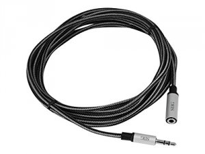 Siig CB-AU0D12-S1 Woven Fabric Braided 3.5mm Stereo Aux Cable (mf) - 3