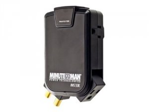 Minuteman MMS130RC Wall Tap (3) Side-mounted Outlets 180 Joules Coax