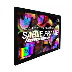 Elitescreens ER100DHD3 100in Diag Sable Frame 3d Fixed