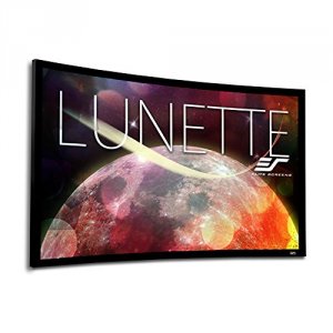 Elitescreens CURVE100H-A1080P3 100in Diag Lunette Fixed Wall