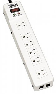 Tripp TLM626TEL15 6-outlet 2-transformer Metal Surge Suppressor