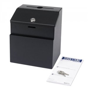 Safco SAF 4232BL Safco Steel Suggestion Box - External Dimensions: 7.3