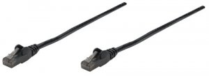 Intellinet 342100 50 Ft Black Cat6 Snagless Patch Cable