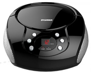 Sylvania SRCD261-B-BLACK Portable Cd Player With Am-fm Radio - Black