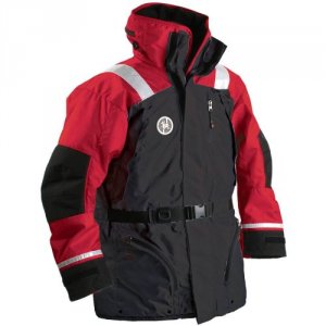 First AC-1100-RB-L Ac-1100 Flotation Coat - Redblack - Large