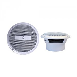 Poly-planar MA3013W 3 Round Flush-mount Compnent Speakers - (pair) Whi