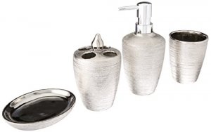 Accent 10017710 Silver Shimmer Bath Accessory Set