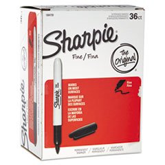 Dymo 1884739 Sharpie 36ct Fine Black Box