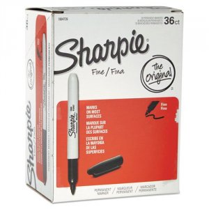 Dymo 1884739 Sharpie 36ct Fine Black Box