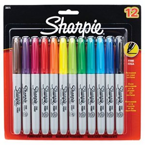 Dymo 2039564 M Sharpie Fine 12 Clr Set Carded