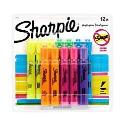 Dymo 25145 12cd Sharpie Accent Tank Asst Srp