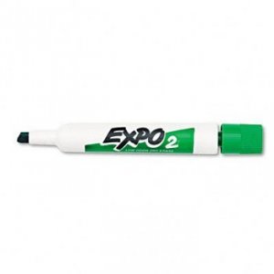 Dymo 80004 Expo 2 Chisel Marker Grn 12 Pack