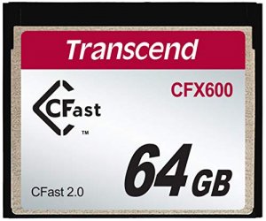 Transcend TS64GCFX600 64gb, Cfast2.0, Sata3, Mlc