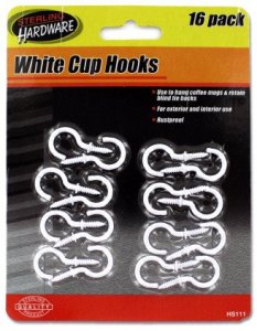 Sterling HS111 White Cup Hooks