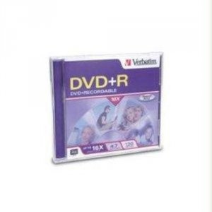 Verbatim 94916 Dvd+r, , 4.7gb, 16x, Branded Surface, Taa