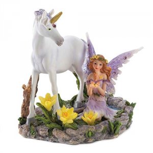 Dragon 14579 Fairy And Unicorn Statue 100