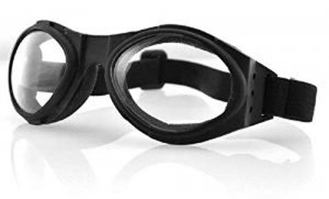 Bobster BA001C Bugeye Goggles Black Frame Clear Lens