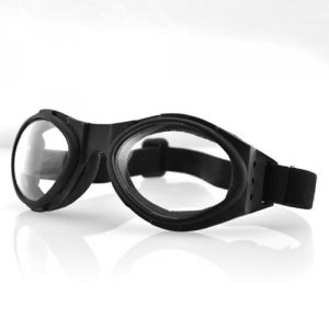 Bobster BA001C Bugeye Goggles Black Frame Clear Lens