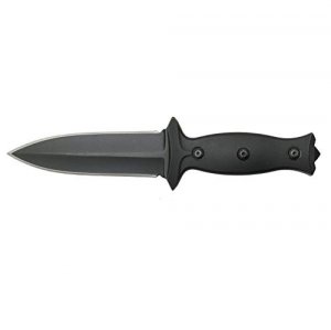 Abkt AB014 Abkt Boot Fixed Blade 3.5 Blade In Black Pvc Handle