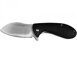 Abkt AB048 Grunt Folder 3.25 In Blade Black G-10 Handle