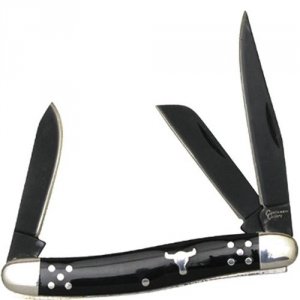 Cattlemans CC0001BD Cattleman Stockman 2.5 In Blade Black Delrin Handl