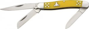 Cattlemans CC0001YD Cattleman Stockman 2.5 In Blade Yellow Delrin Hand