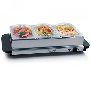 Megachef MC-9003B Buffet Server Amp; Food Warmer With 3 Removable Sect