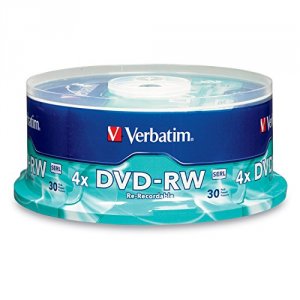 Verbatim 95179 Dvd-rw, , 4.7gb, 4x, Branded, 30pk Spindle, Taa