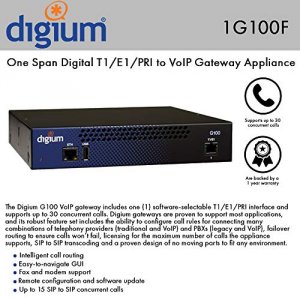 Digium 1G100F One Span Digital T1e1pri To Voip Gateway Appliance  Nort