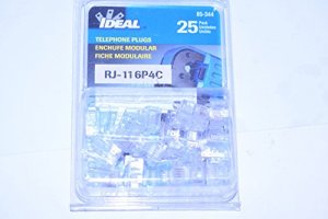 Ideal 85-344 6-position 4-contact  Rj-11 Modular Plugs  Card Of 25