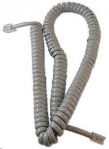 Cablesys 1200GR Telephone Handset Cord With Dolphin Gray Cable With 1.