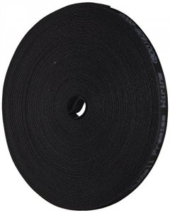 Hubbell HVFBK575 Velcro One-wrap Bulk Pucks - 0.5in X 75ft - Black