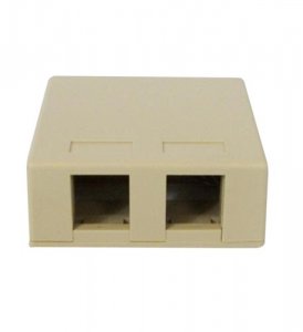 Cablesys ICC-IC107BC2IV Icc Icc-ic107bc2iv Surface Mount Box, 2-port, 