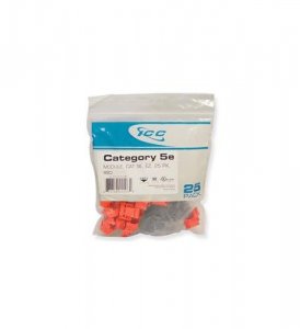 Cablesys ICC-CAT5JKPK-RD Icc Icc-cat5jkpk-rd Ic107e5crd - 25pk Cat5 Ja