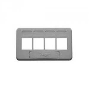 Cablesys IC107FT4GY Tia 4-port Grey Face Plate For Data Connections