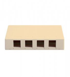 Cablesys IC108SB4IV Surface Mount Box  Elite  4-port  Ivory