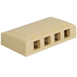 Cablesys IC108SB4IV Surface Mount Box  Elite  4-port  Ivory