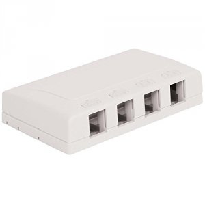 Cablesys ICC-IC108SB4WH Icc Icc-ic108sb4wh Surface Mount Box, Elite, 4