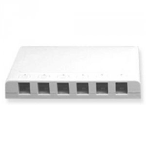 Cablesys IC108SB6WH Surface Mount Box  Elite  6-port  White