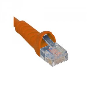 Cablesys ICPCSJ01OR Patch Cord  Cat 5e  Molded Boot  1 Ft  Orange