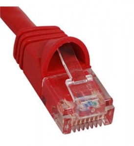 Cablesys ICPCSJ07RD Patch Cord  Cat 5e  Molded Boot  7 Ft  Red