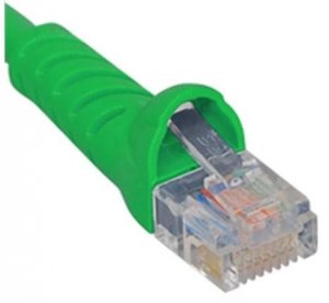 Cablesys ICPCSJ14GN Patch Cord  Cat 5e  Molded Boot  14 Ft  Green