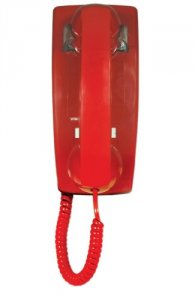 Viking VK-K-1500P-W Vk-k-1500p-w Red No Dial Wall Phone With Ringer