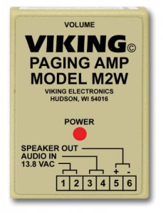 Viking VK-M2W Vk-m2w Paging Power Amp W25ae Paging Horn Inc.