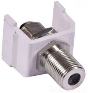 Hubbell SFFWX Audiovideo Connector  F-type Connector  F-type Coupler B