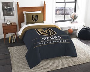 Northwest 1NHL862010029RET Vegas Golden Knights Twin Comforter Set